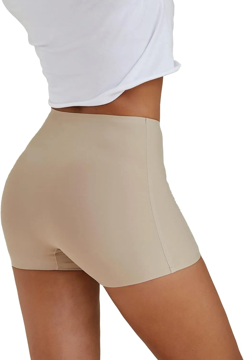 SHARICCA BoyShorts Panties for Women Seamless Soft Boy Shorts Underwear Short Boxer Briefs Anti Chafing Multiple Pack