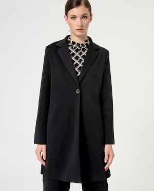 Surkana single breasted blazer 1 button black