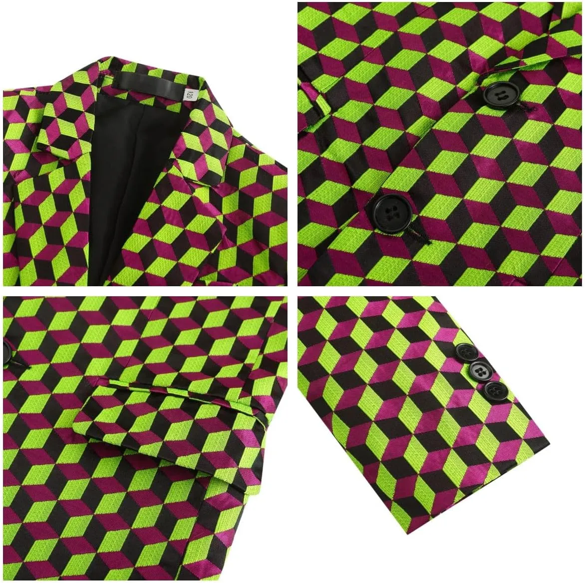 SWOTGdoby Boys Suits 2 Piece Check Plaid Suit Set Formal Dress Blazer Pants Slim Fit Tuxedo Suits for Boy