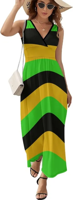 TAIZIYEAH Jamaica Long-Sleeve Bodycon Dress Womens Sundress Casual Summer Sexy Beach Clothes 2023