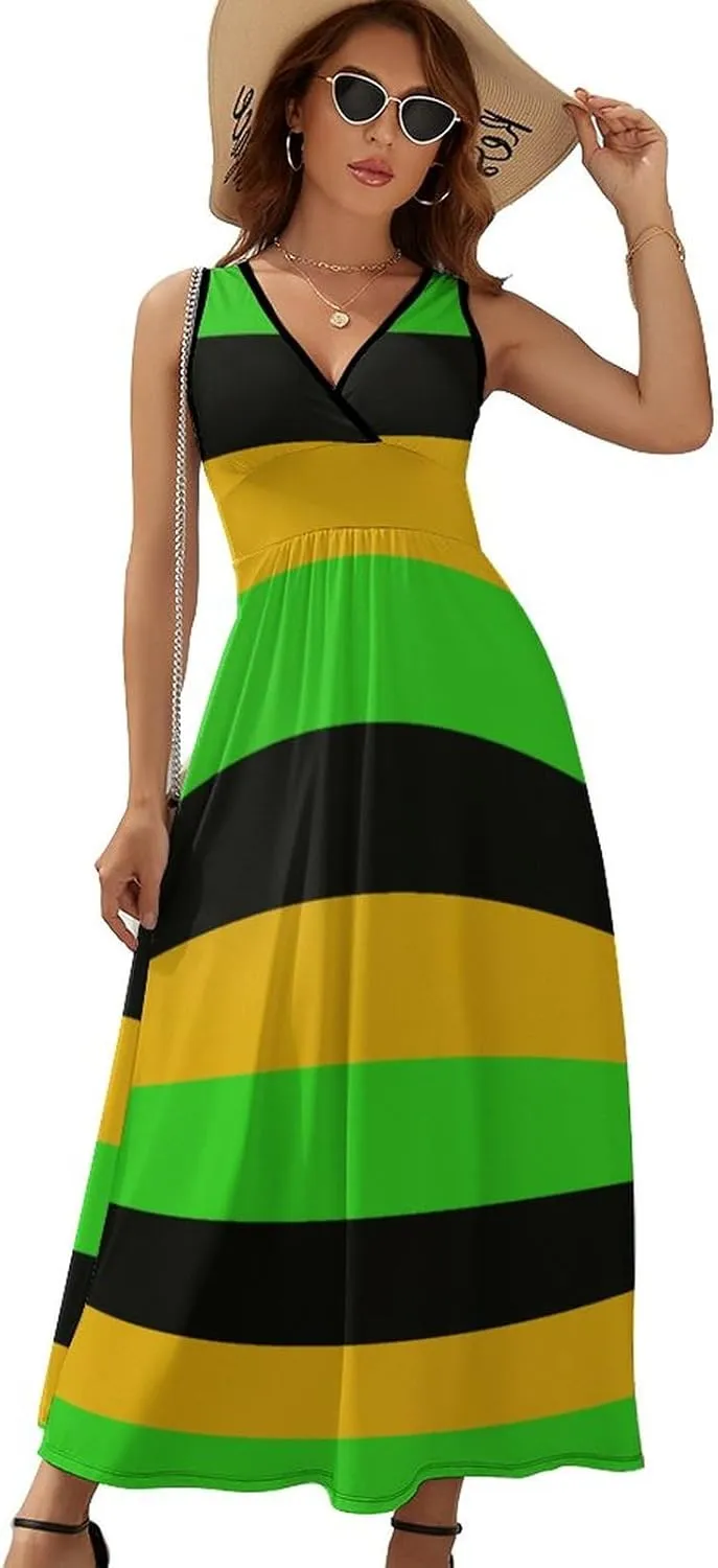 TAIZIYEAH Jamaica Long-Sleeve Bodycon Dress Womens Sundress Casual Summer Sexy Beach Clothes 2023