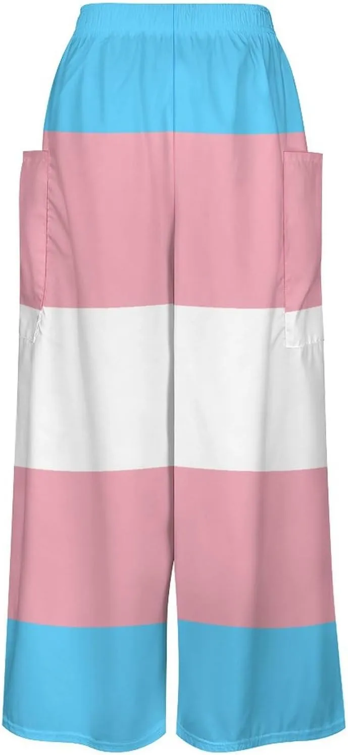 TAIZIYEAH Transgender Pride Flag Women's Sling Dress Womens Sundress Casual Summer Sexy Beach Clothes 2023