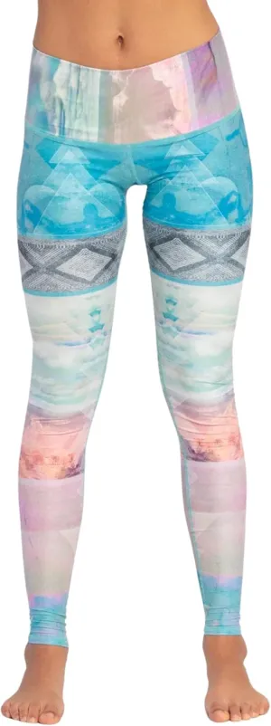 teeki Tarot Magic Hot Pants Leggings for Women, USA Made Sustainable Eco Luxury Activewear Quick Dry - Small