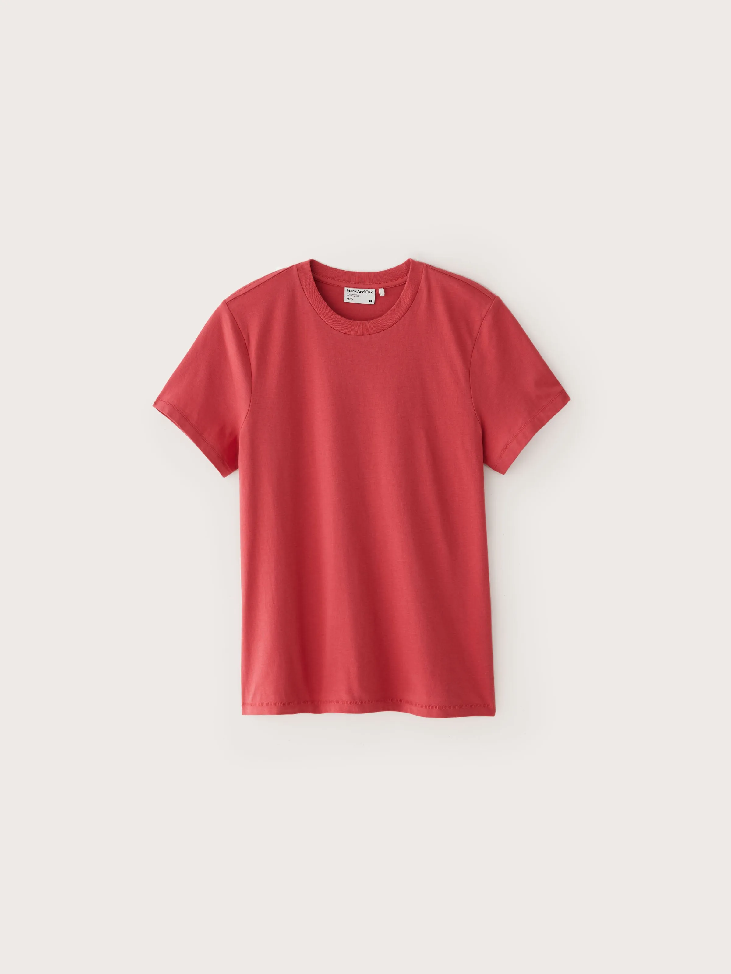 The Essential T-Shirt in Hibiscus Red