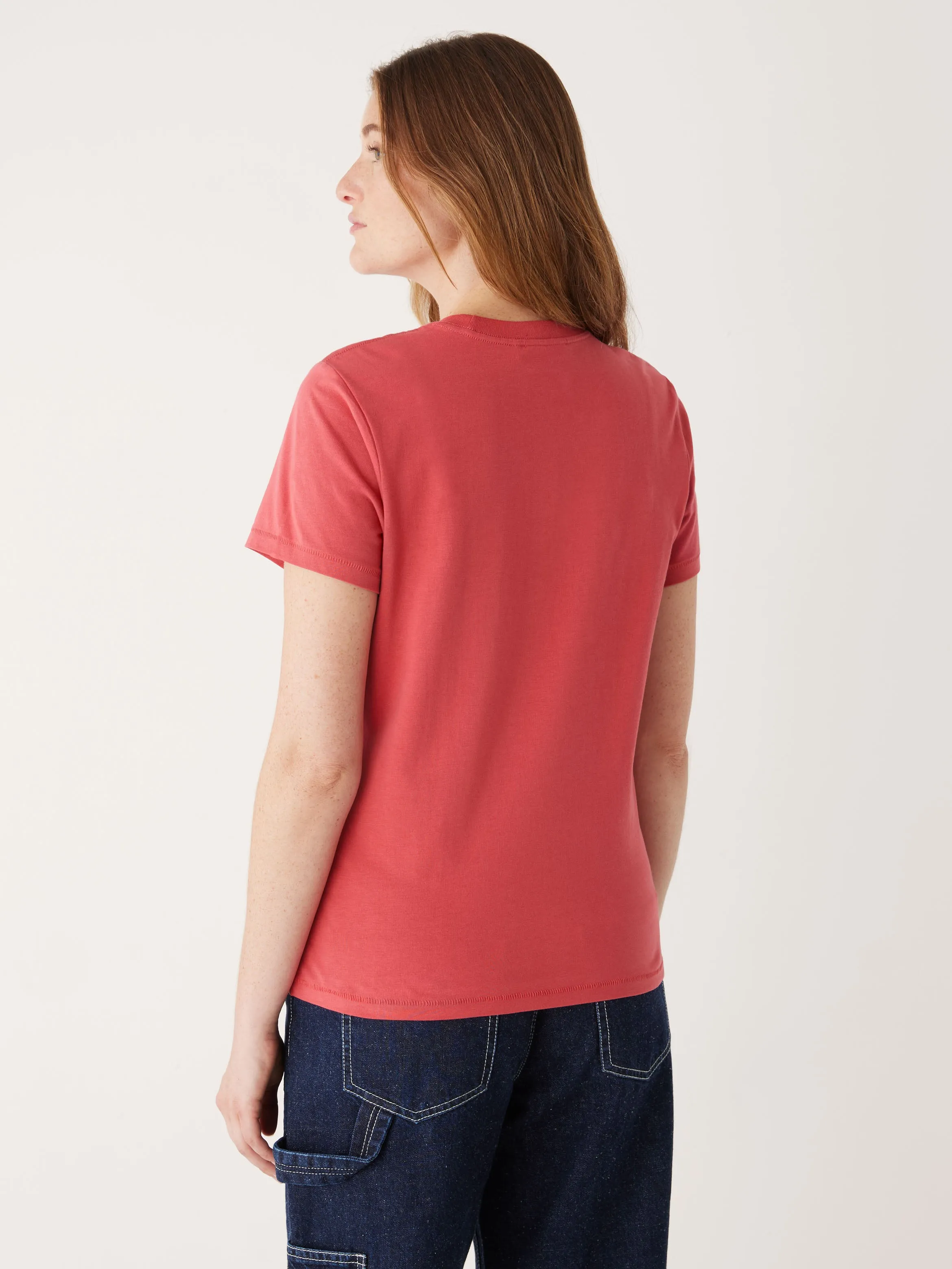 The Essential T-Shirt in Hibiscus Red