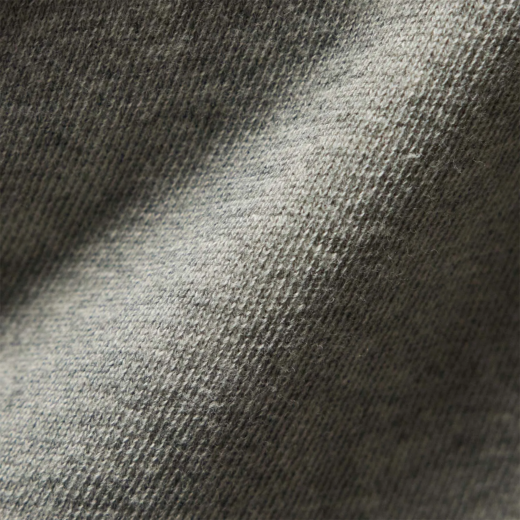 Vintage French Terry Zip Up Hoodie - Heather Grey