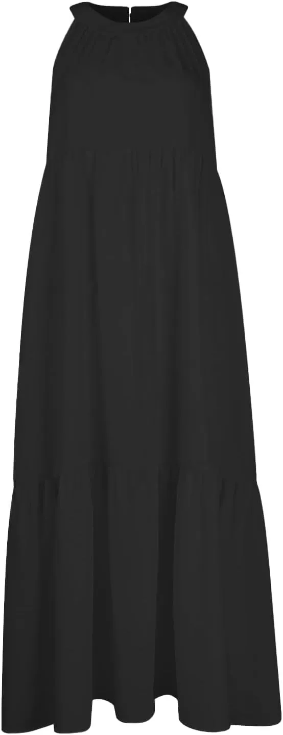 Womens Dresses Sleeveless Maxi Dresses for Women 2025 High Waisted Loose Swing Patchwork Spring