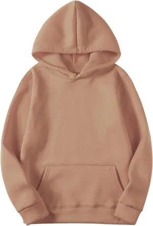 Womens Oversized Sweatshirts Casual Long Sleeve Fleece Hoodies Drawstring Pullover Fall Cute Outfits with Pocket