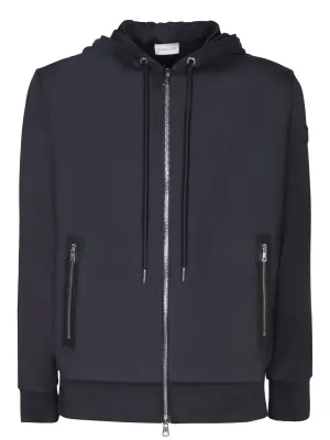 Zippered black cardigan