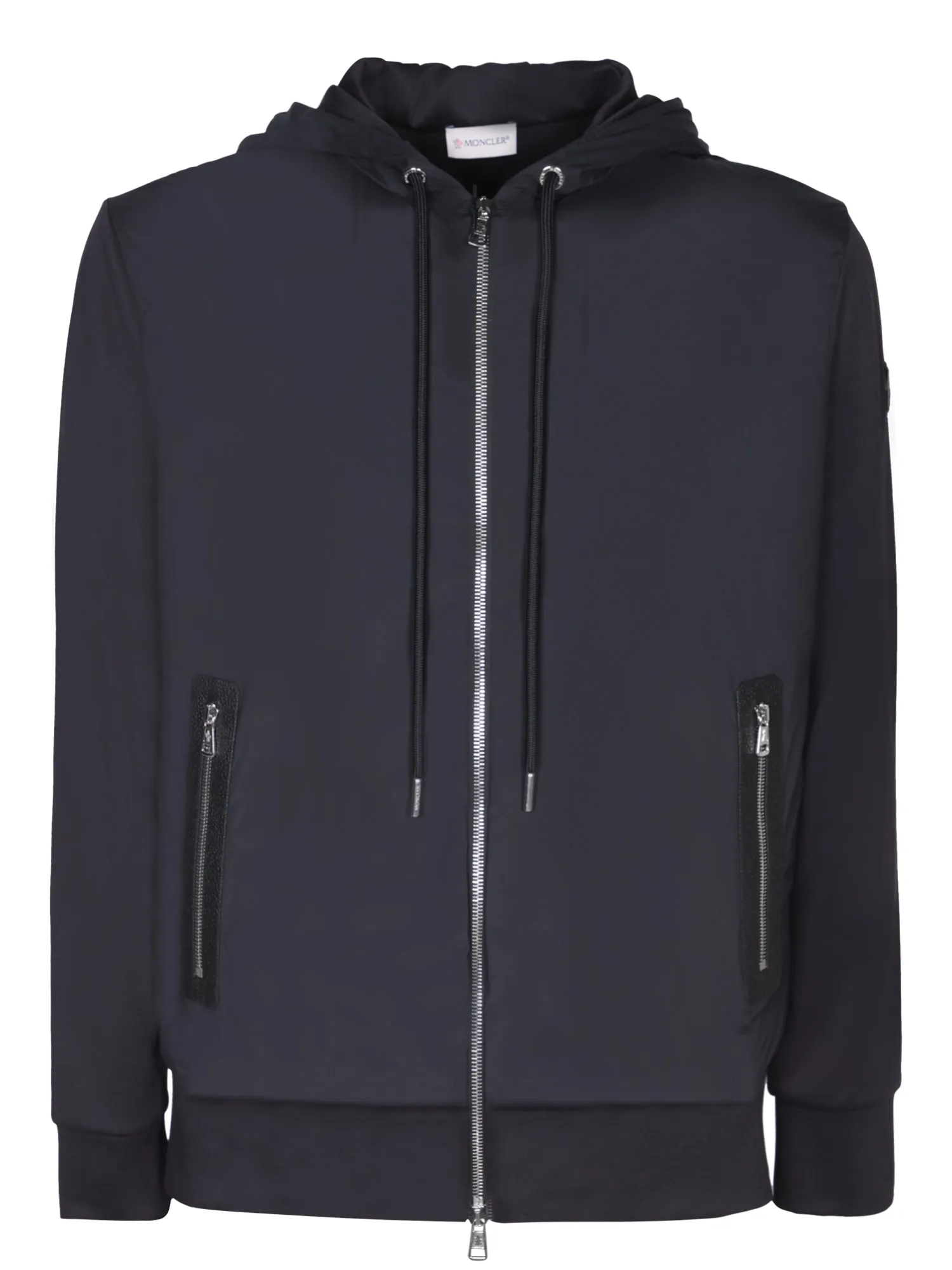 Zippered black cardigan